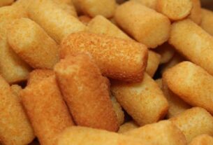 Croquete de proteína de soja texturizada - Super fácil 3 croquete de proteína de soja texturizada