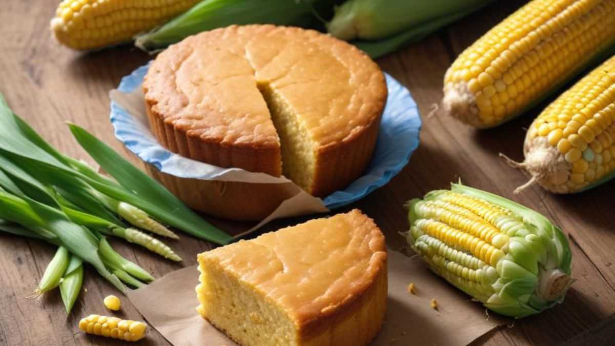 Bolo de pamonha no liquidificador