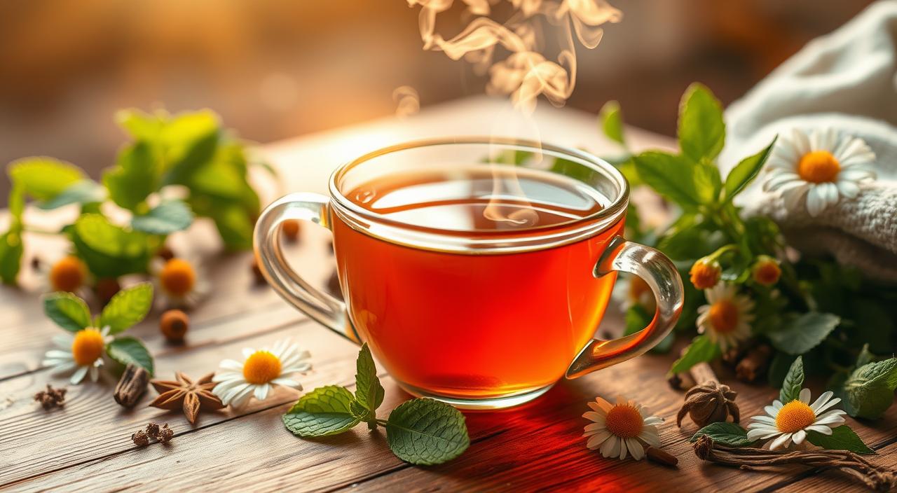 Chá relaxante muscular e anti-inflamatório