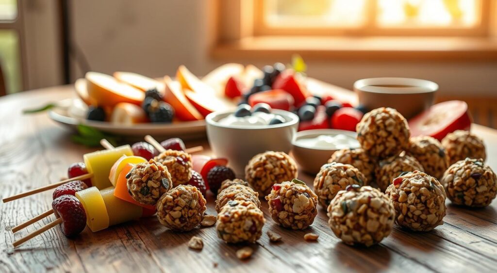 Lanches doces saudáveis